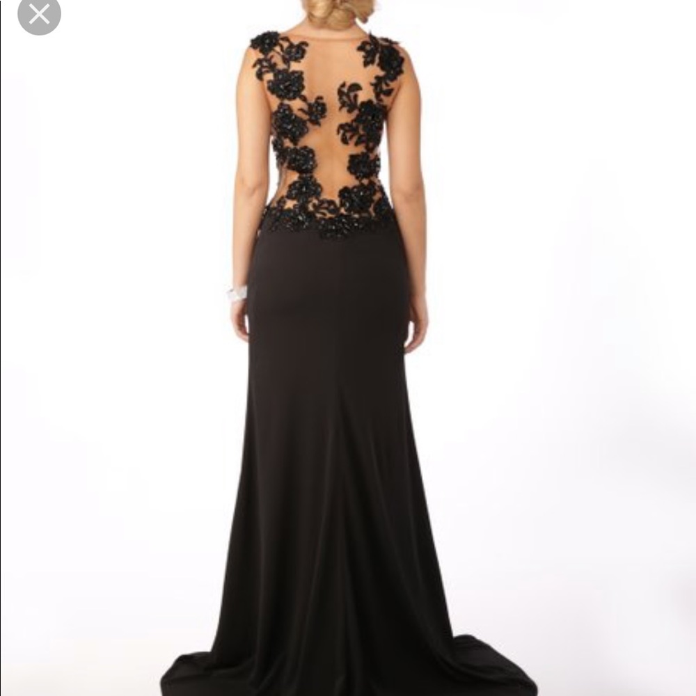 Black Milano long gown/ prom dress